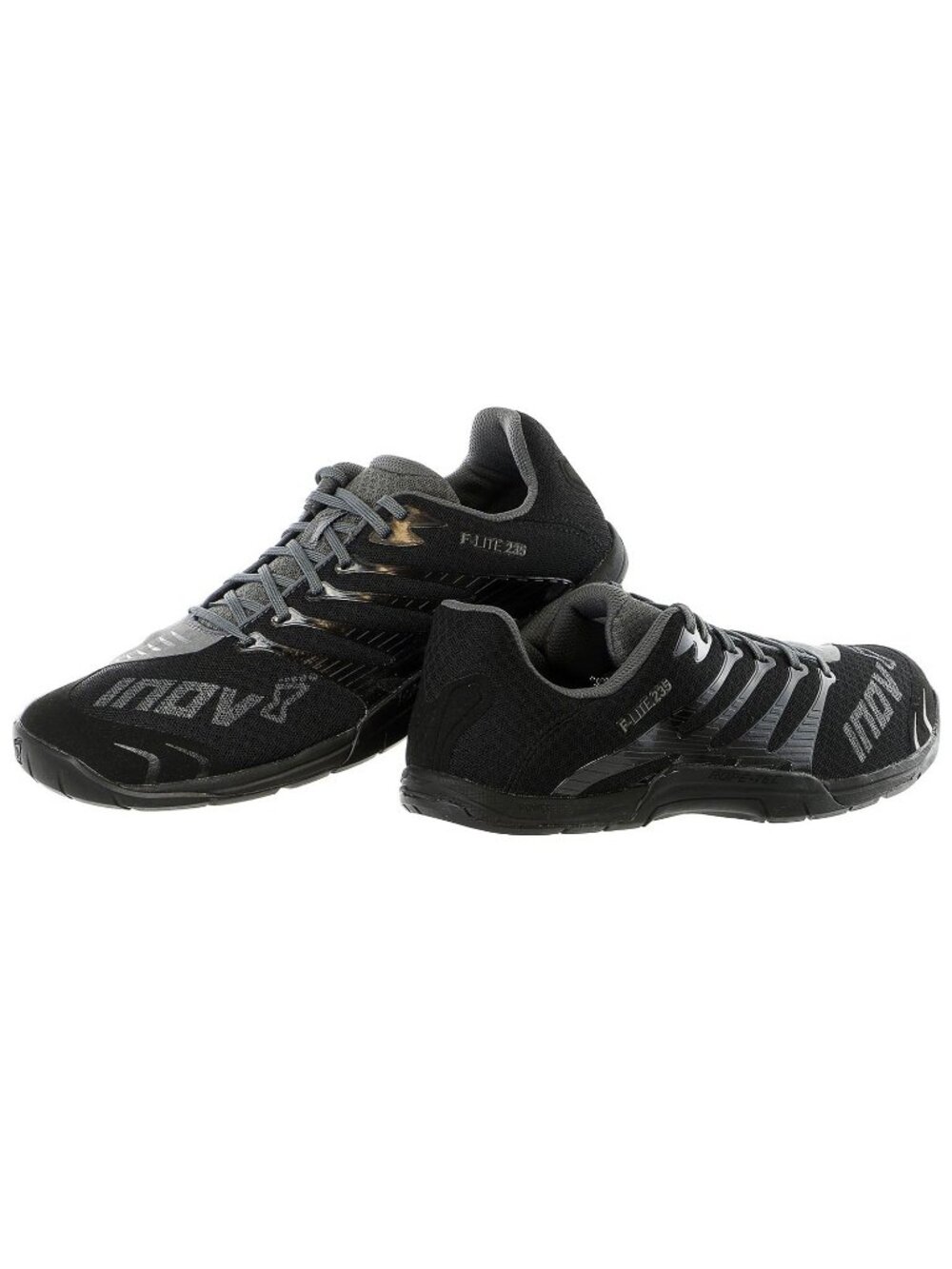 INOV 8 F-LITE 235 V2 UNISEX BLACK CROSS TRAINING SNEAKER. Women 10 / Men 8.5
